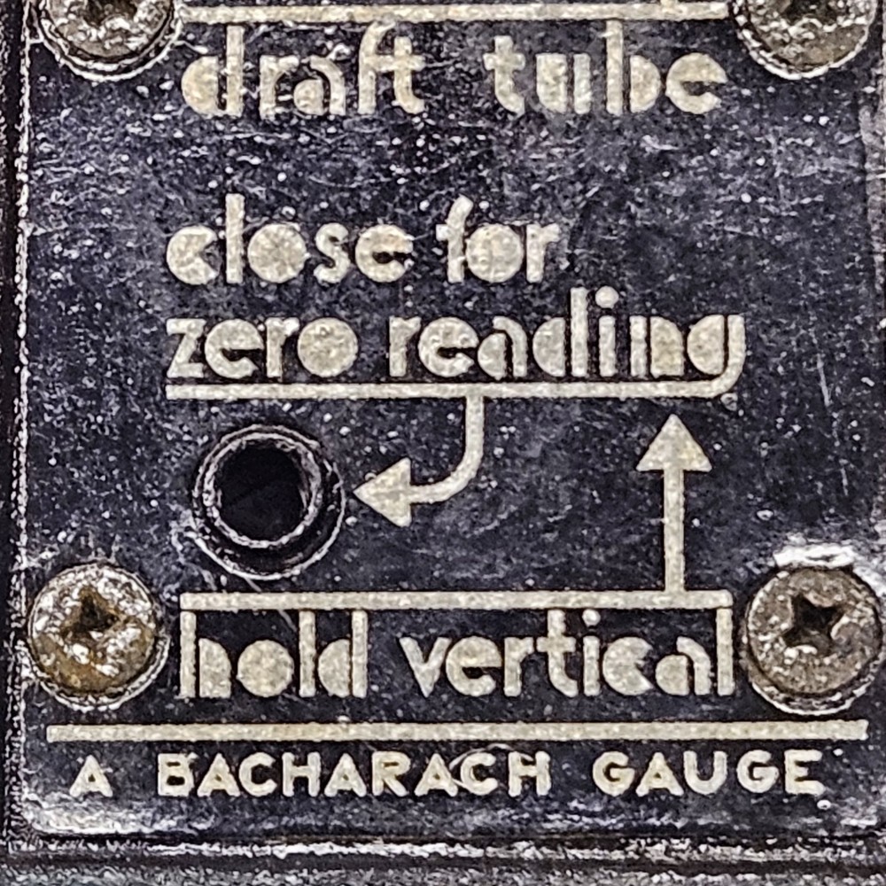 Vintage Draft - Rite Gage Bacharach DRAFTRITE Indicator