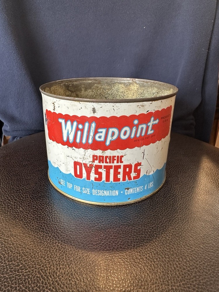 Willapoint Pacific Oysters Tin Can