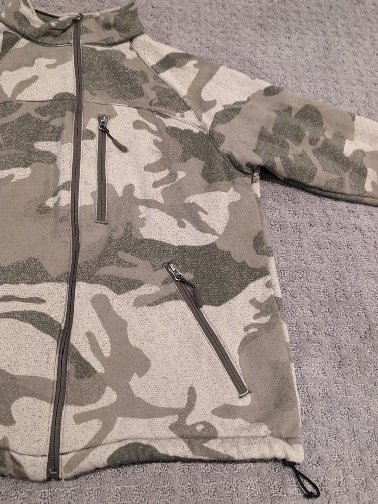 Cabelas Outfitter Camo Merino Wool Jacket Medium Excellent!