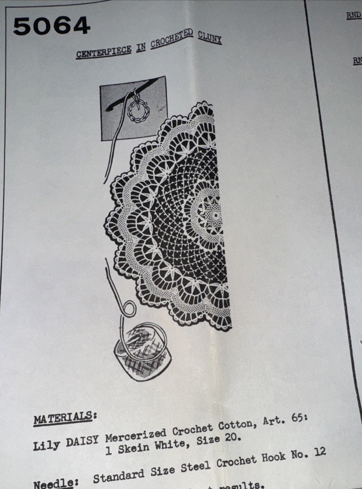 Choice Vintage Mail Order Ann Cabot Crochet Patterns