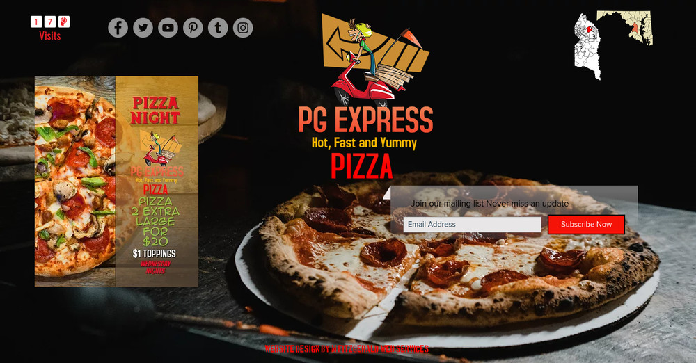 Customized One Page Wix.com Website