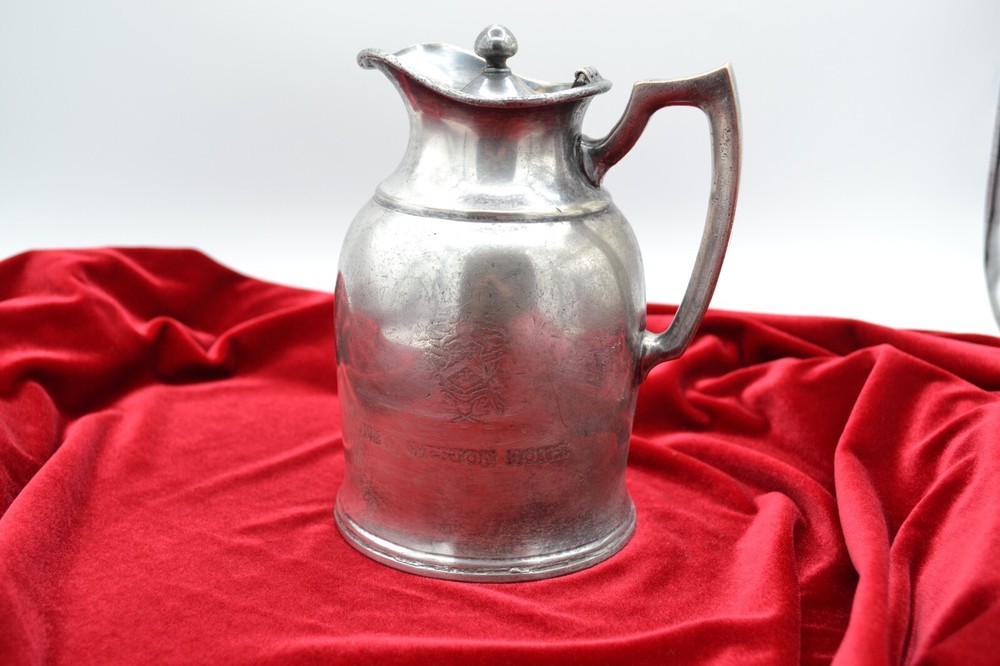 new weston hotel silver plated pitcher