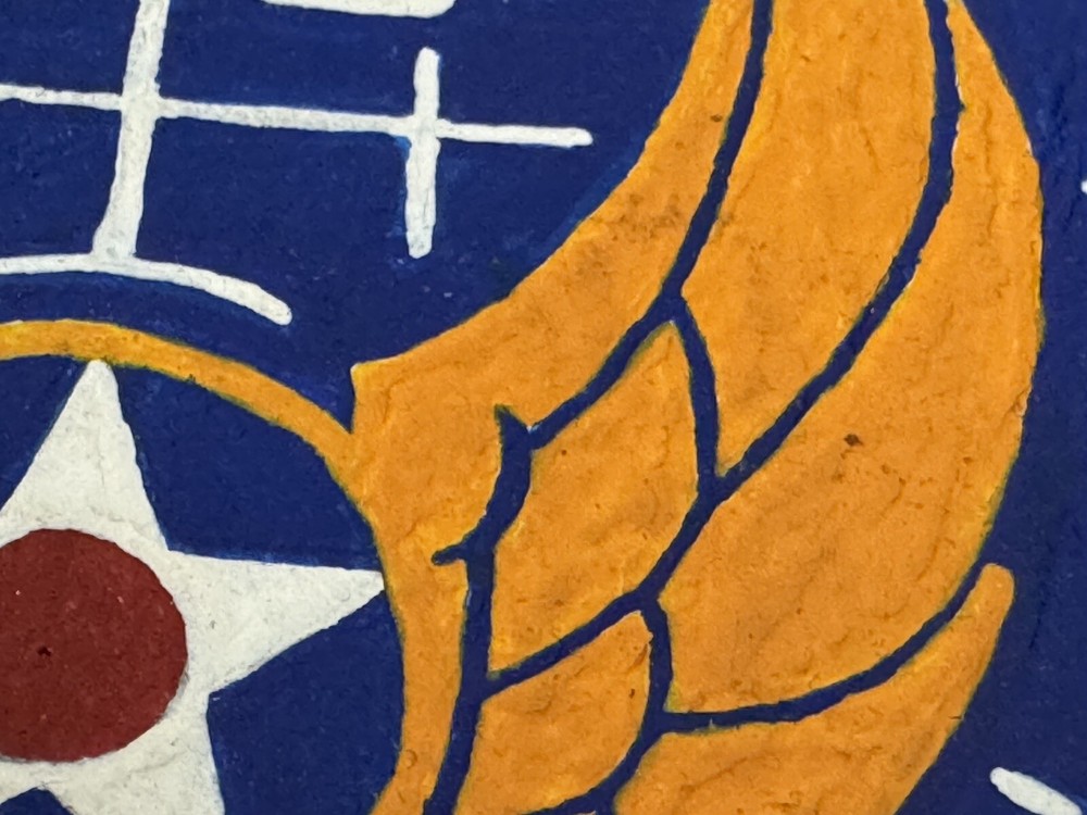 WW2 20th Air Force Painted Leather Patch