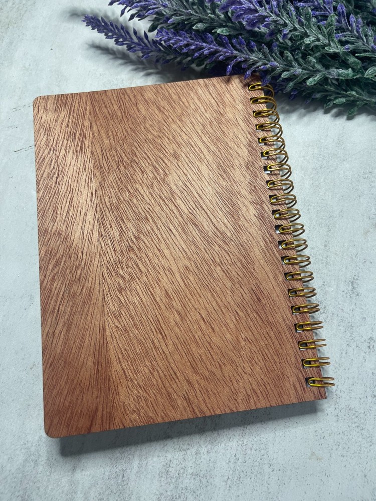 Mandala Wooden Covered Notebook/Journal