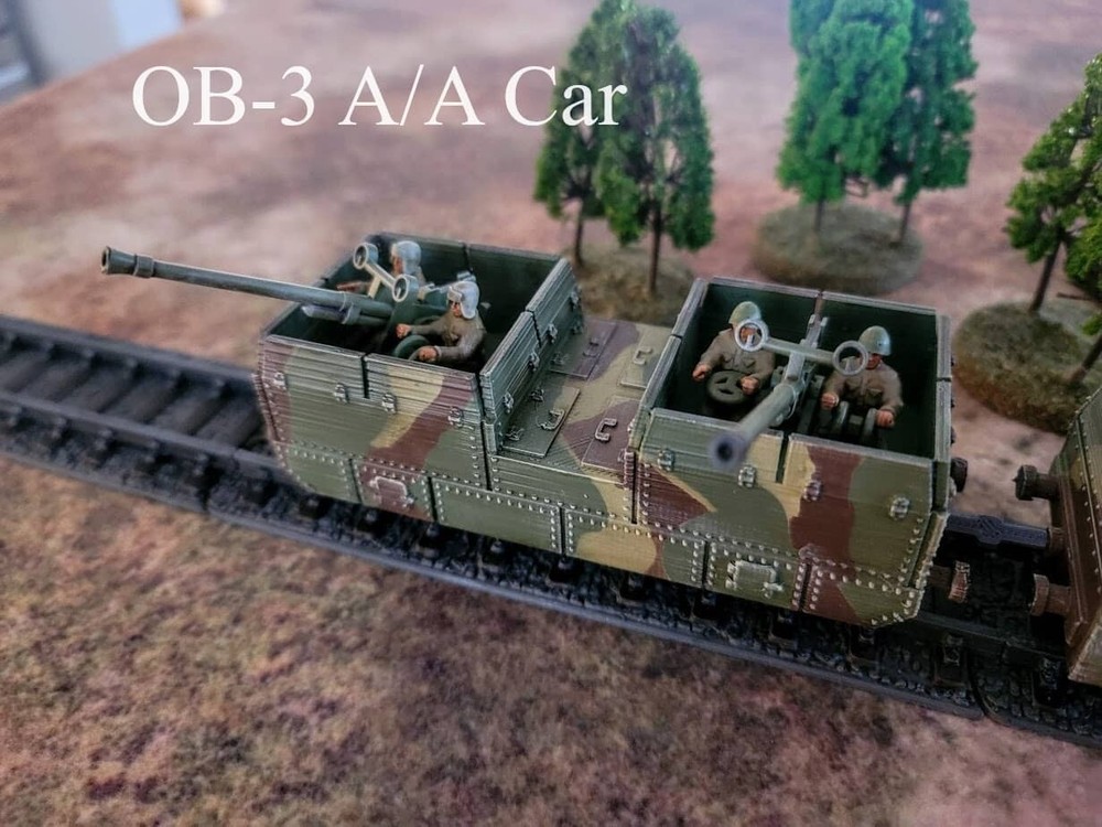 Soviet Armored Train w/tracks 20mm 1/87