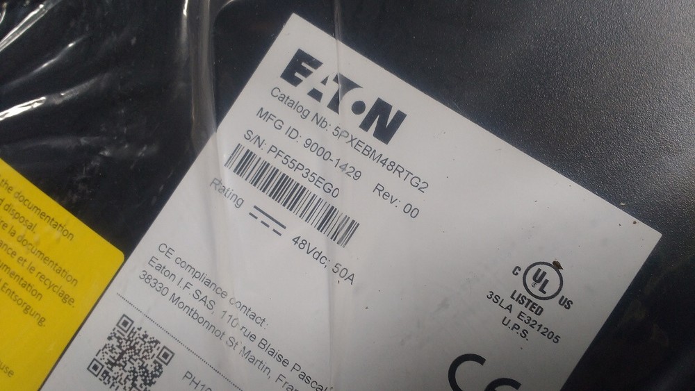 Eaton 5PX EBM 48V RT2U G2 battery module 5PXEBM48RT2UG2 Model code: