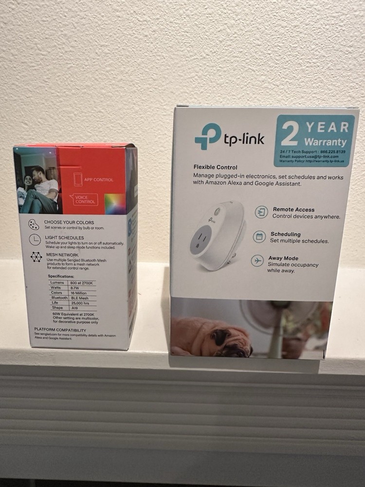 TP-Link HS100 Wi-Fi Smart Plug & Sengled Smart Bluetooth Lightbulb