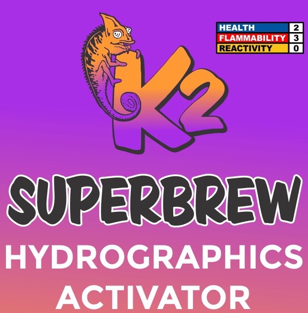 8oz K2 SUPER BREW Hydrographics Liquid Activator cooler then hydrovator