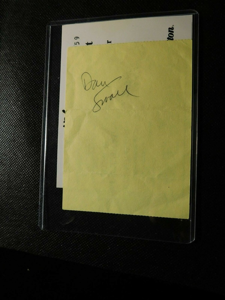 DAN SMALL AUTOGRAPH! c599XNS2