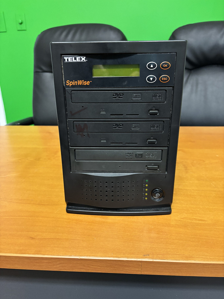 Telex Spinwise CD/DVD Disc Duplicator Copier w/ 3 Drive Bays TESTED & WORKS