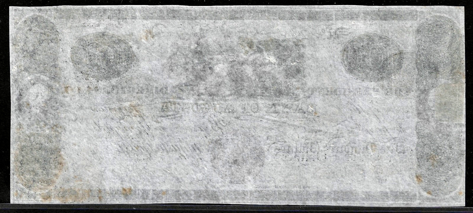 April 1836 Georgia Bank Of Augusta GA $100 Dollar Obsolete Banknote #221 UNC