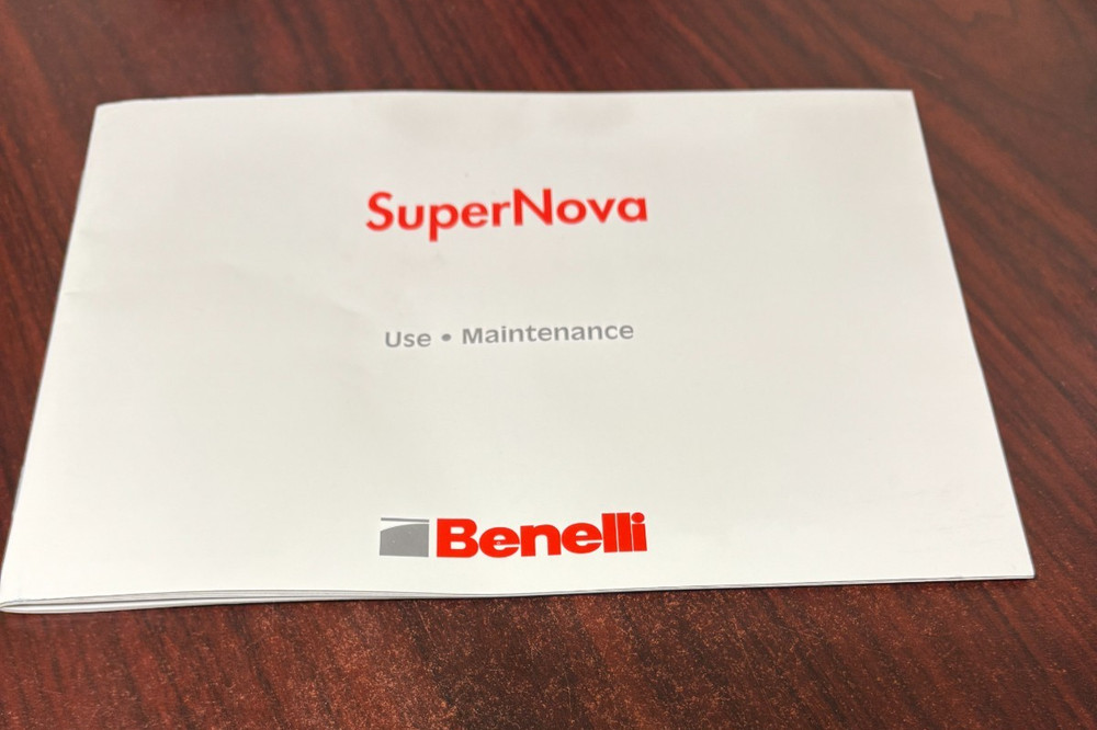 BENELLI SUPER NOVA USE/MAINTENANCE MANUAL