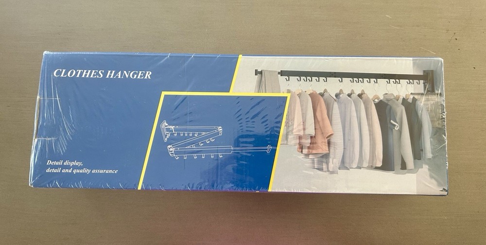 Retractable Wall-Mounted Laundry Drying Rack - Space-Saving Clothes Organizer