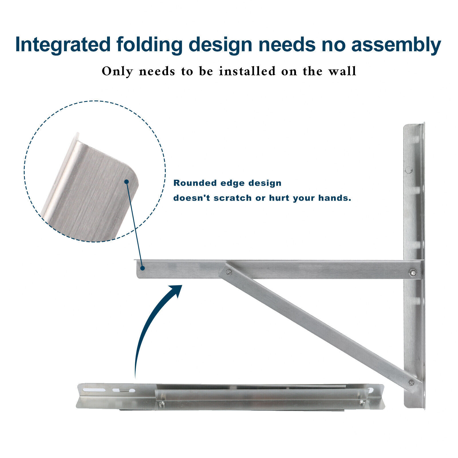2x Wall Mounting Bracket for Mini Split Air Conditioner Outdoor Stainless Steel