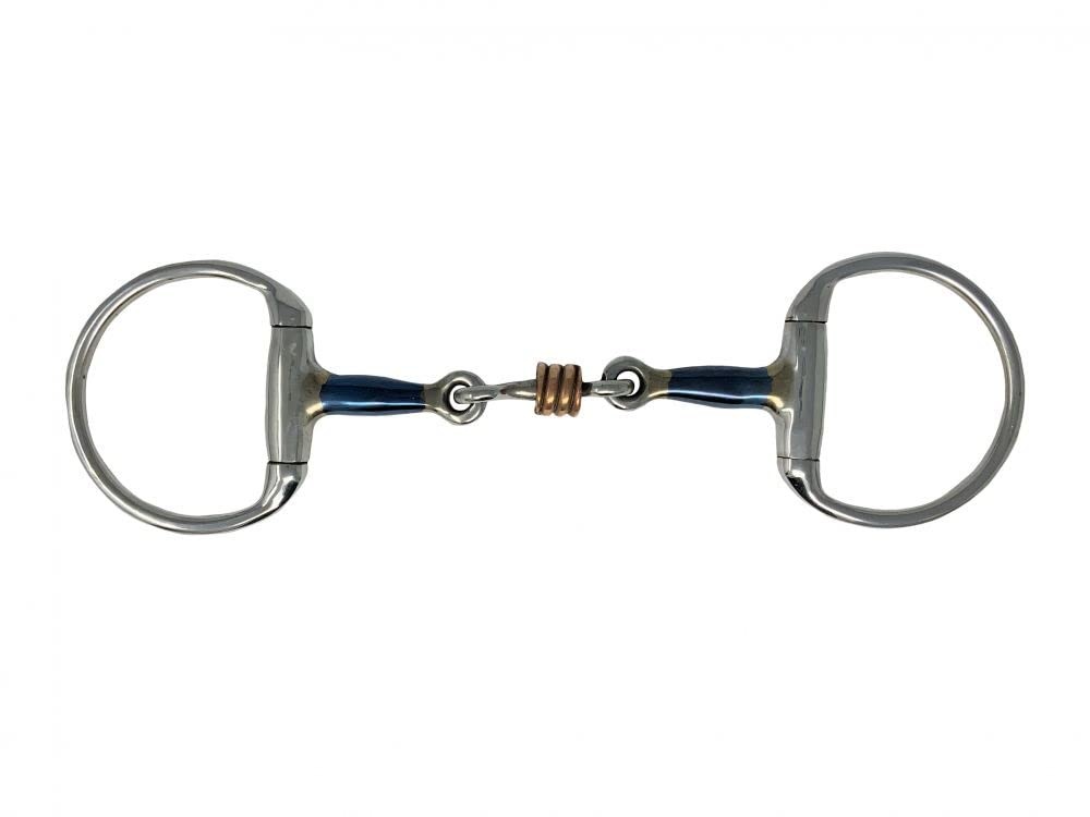 Showman Stainless Steel Eggbutt Bit w/ 3" Cheeks