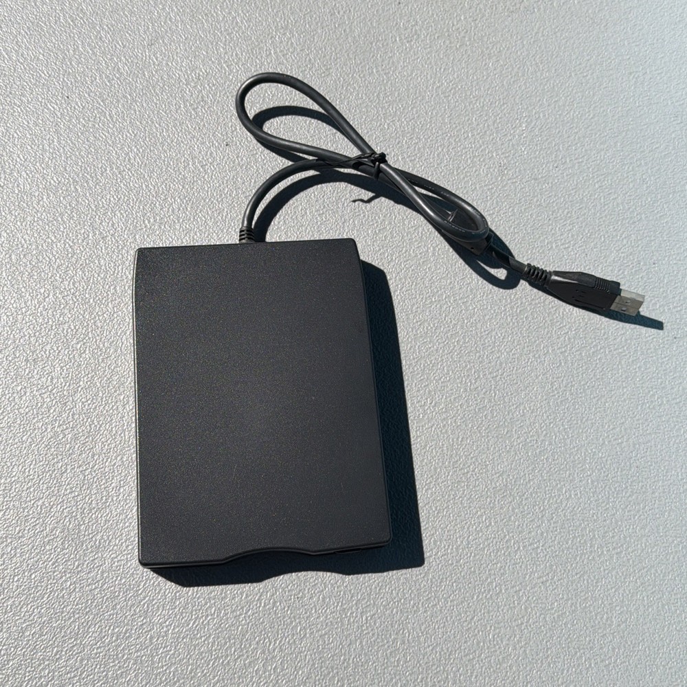 Untested TEAC External USB Floppy Drive  FD-05PUB Black Plug In