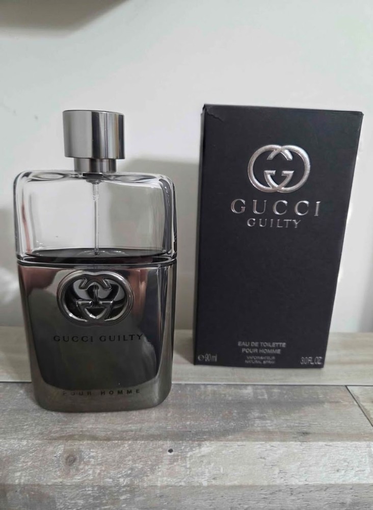 GUCCI GUILTY EDT 90ML 60 PERCENT LEFT