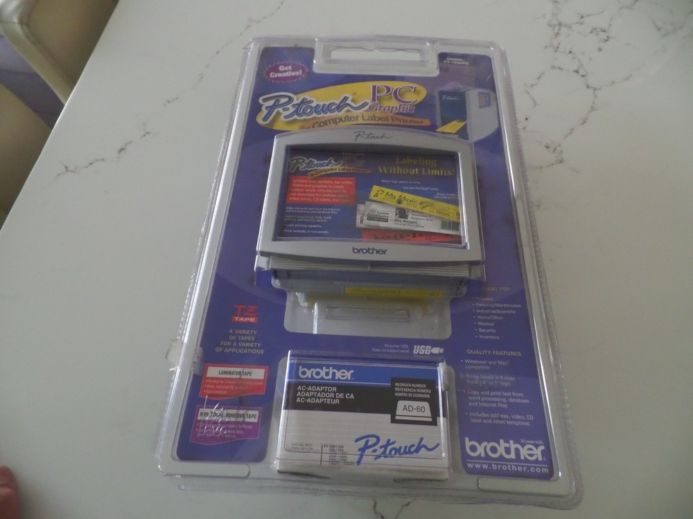 SEALED! Brother P Touch PC Graphic Computer Label Printer MODEL# PT-1500PC BNIB