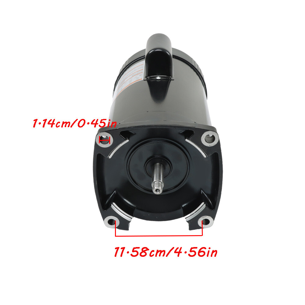 2HP B2855 Square Flange Pool Pump Motor 230V Threaded Shaft Swimming Pool Pump