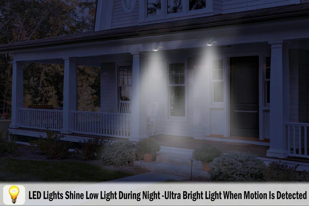 Solar Powered Motion Security Spotlight Light Outdoor Waterproof 360° Rotatable