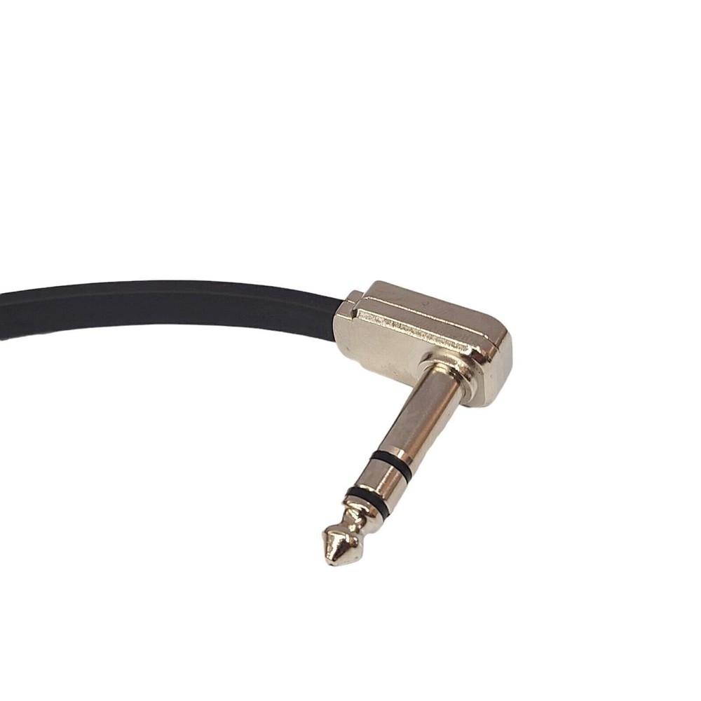 Ernie Ball Stereo Guitar Patch Cable 6" Flat Right Angle Effects Pedal