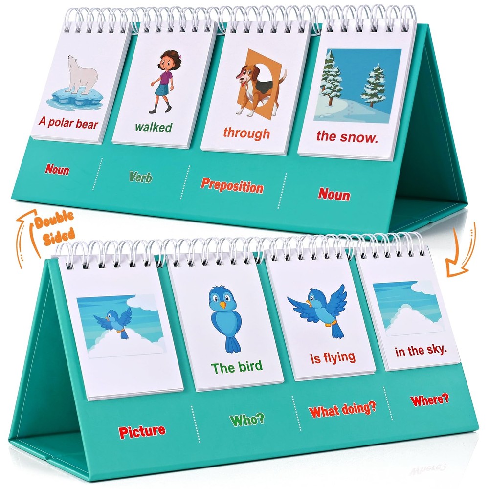 Sentence Building for Kids-Speech Therapy Materials, Medium, Green