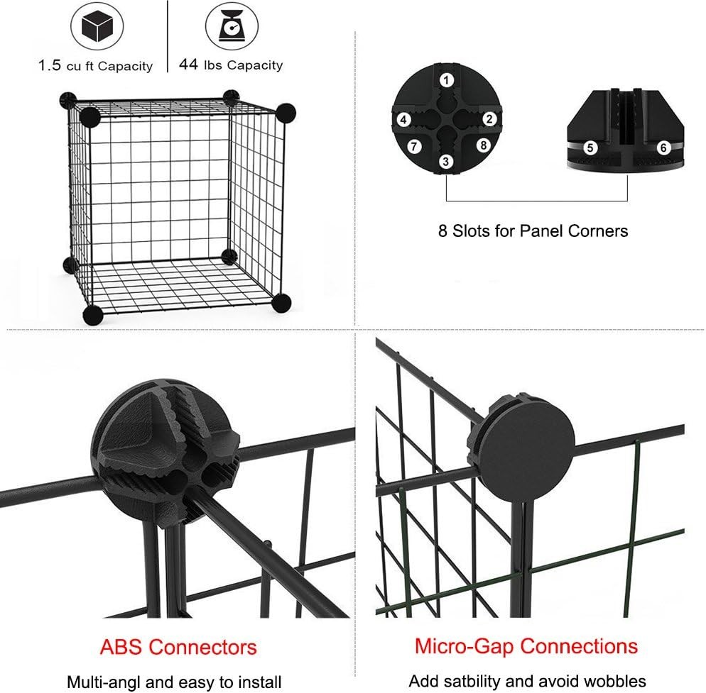 Multi-Functional Metal Wire Cube Storage Organizer Animal Cage