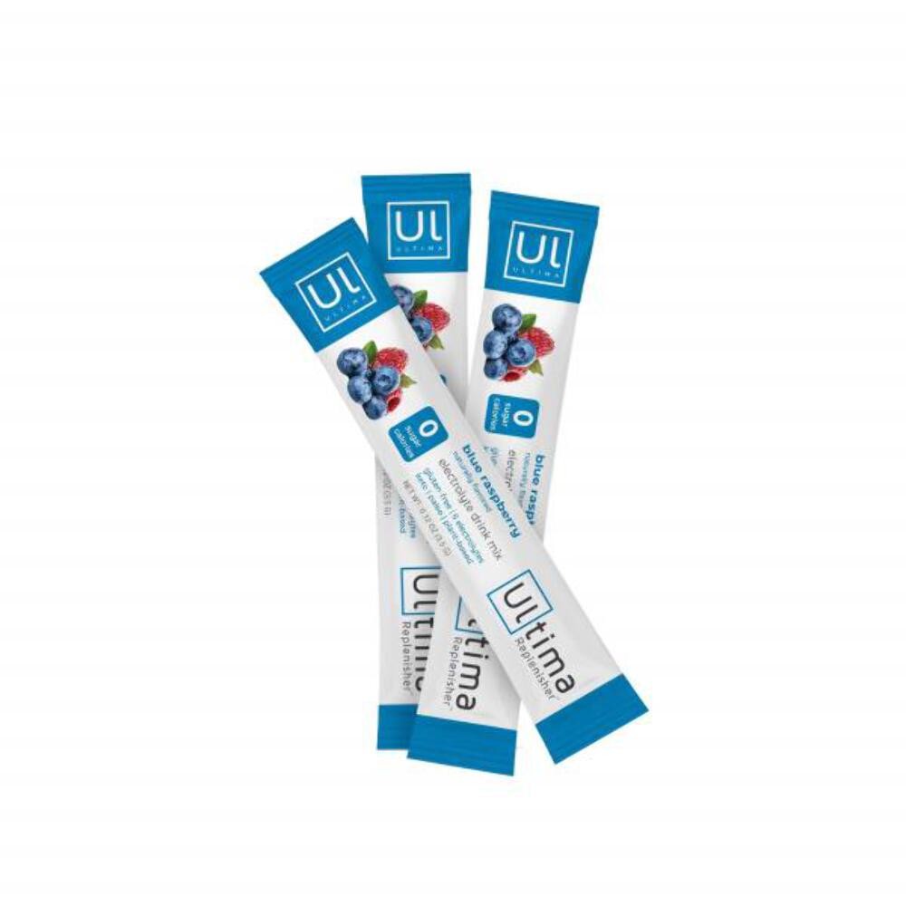 Ultima Replenisher Electrolyte Hydration Drink Mix, Blue Raspberry, 20 Serving S