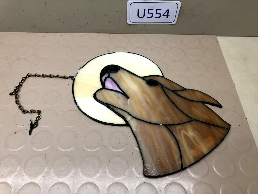 Stained Glass Suncatcher Dog
