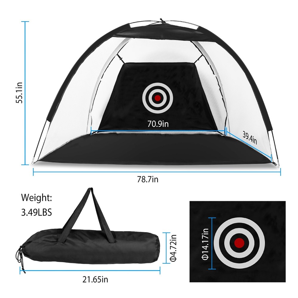 Golf Nets for Backyard Driving Real Golf Balls, Golf Practice Training Aids Net