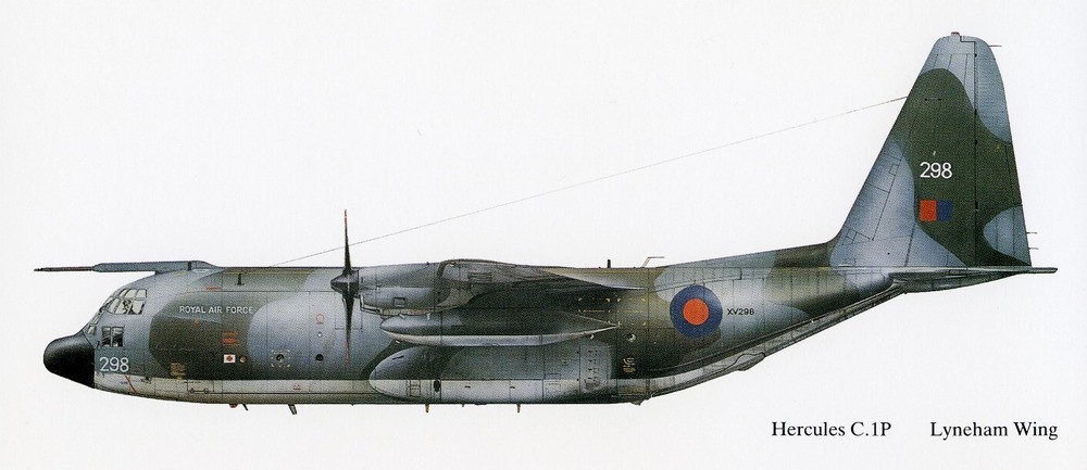 HERCULES - RAF LYNEHAM  PROFILE PRINT.