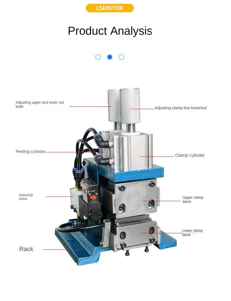 Pneumatic Wire Stripping Machine Cable Wire Peeling Wire Stripper Machine 3F
