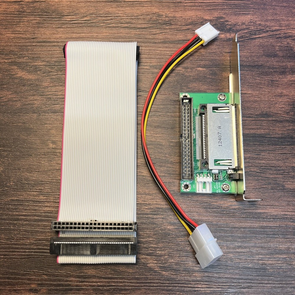 IDE To Compact Flash CF Card Kit With Power & 22” Dual Device IDE Cable
