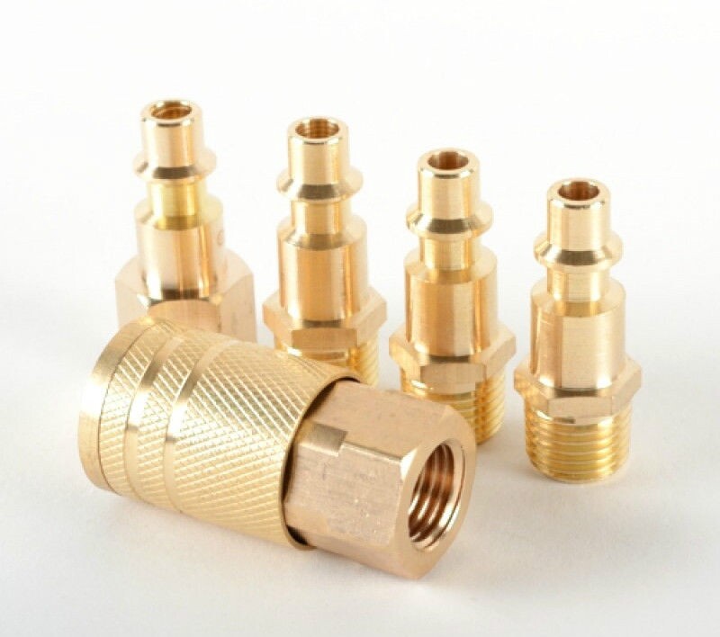 5 Pc Brass Air Quick Coupler Tools - Air Compressor Tool Equipment 1/4" NPT