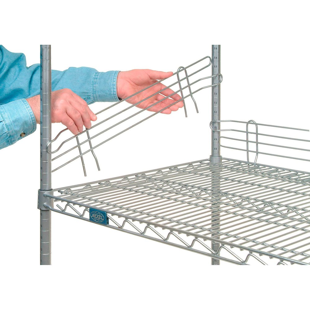 Nexel 188CP77 30"L X 4"H Chrome Ledge for Solid Shelves