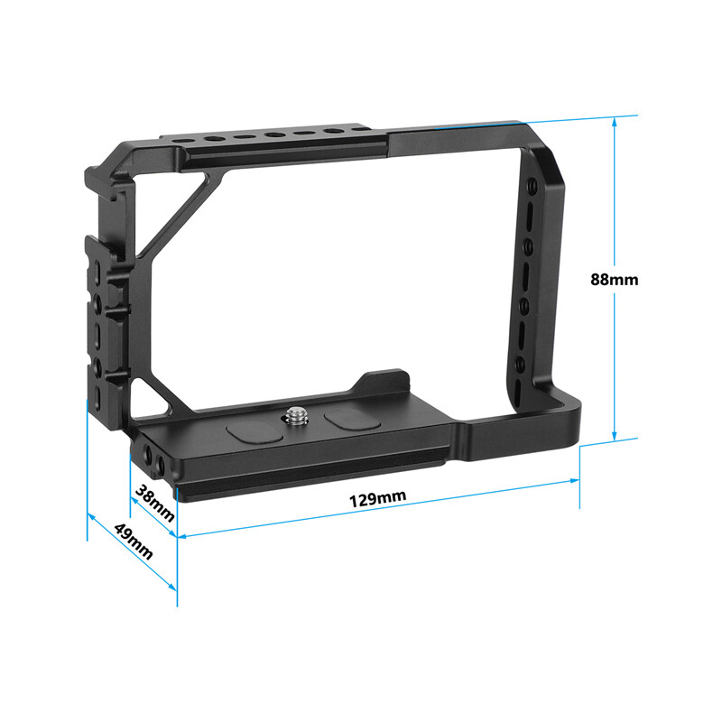 Full Camera Cage Rig Protector Frame with Arca-Type Base for DSLR Sony A6700