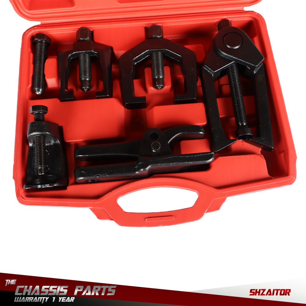 Front End Service Ball Joint Separator Pitman Arm Tie Rod Puller Tool Kit 5pc