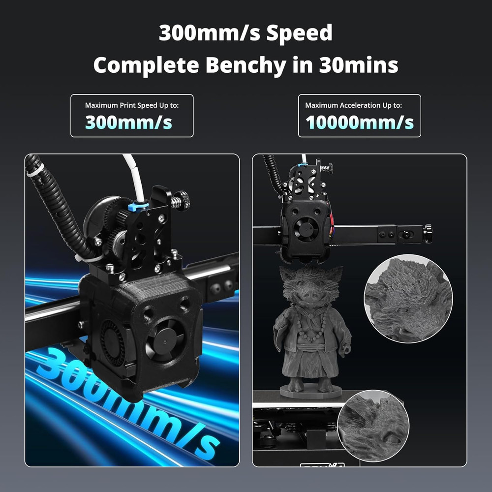 CRUX 1S Mini 3D Printer - Fast, Compact & Beginner-Friendly, 7.09" Build Size