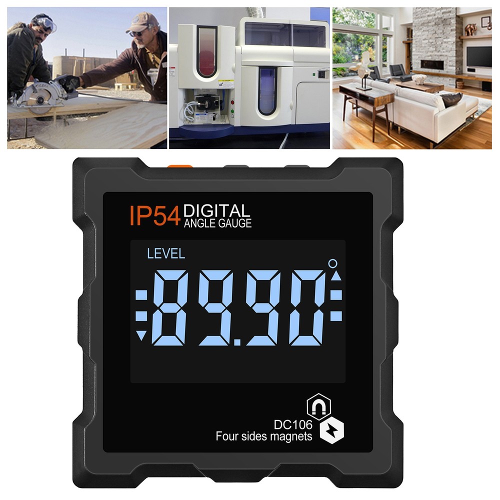 Magnetic Digital Protractor Gauge Level Box Angle Finder Inclinometer Meter LCD