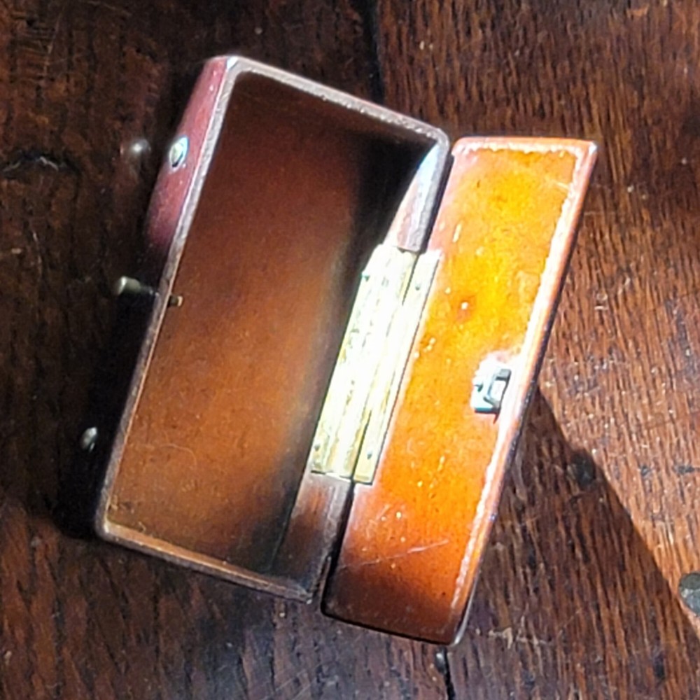 German Bakelite WW1 Gilt Snuff Box
