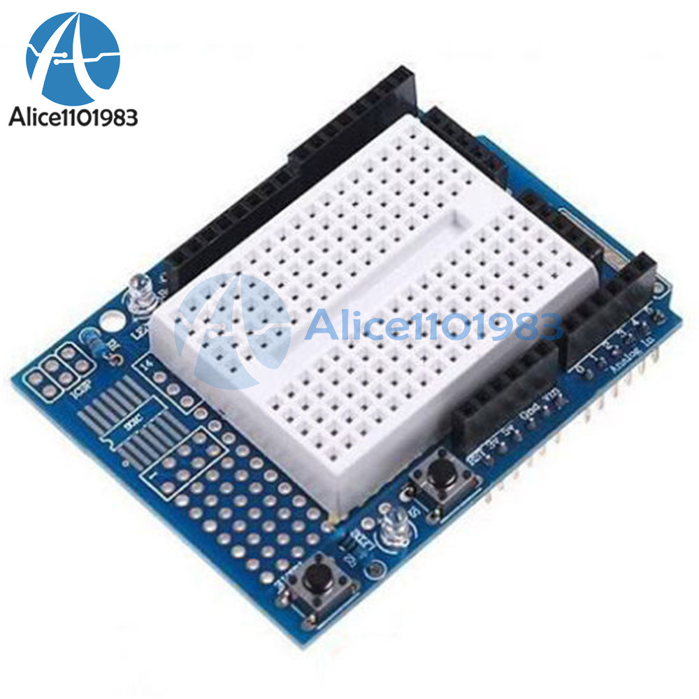 Prototype Shield ProtoShield for Arduino+2pcs Mini Breadboard 170 Tie-points