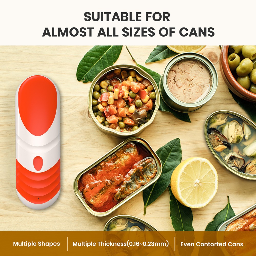 Electric Can Opener: One-Touch Open Your Cans, Smooth Edge, Automatic Stop