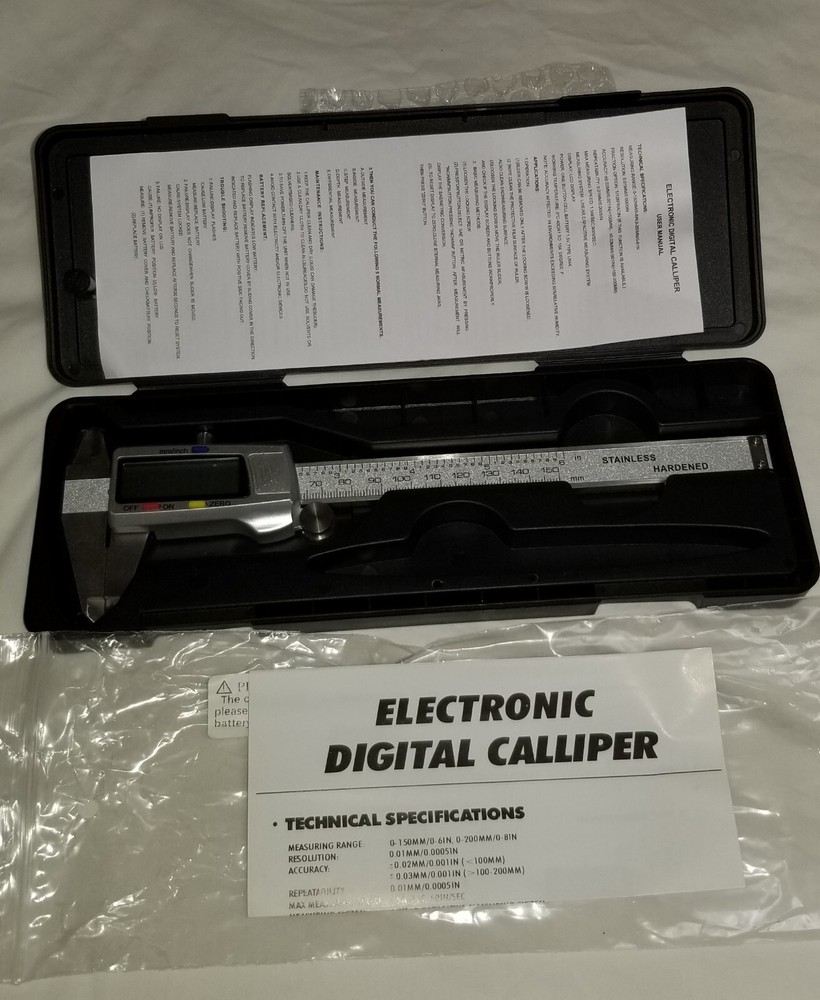 Electronic Digital Caliper Stainless Steel New