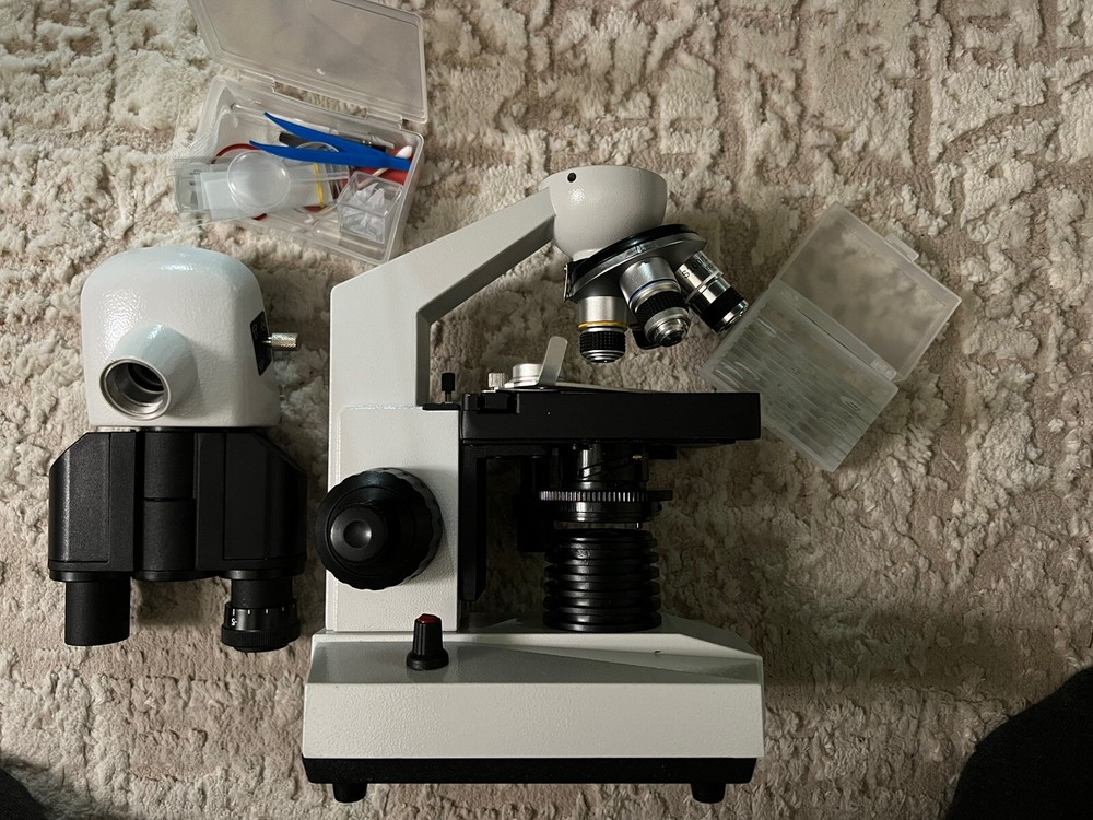Professional Binocular Microscope with Double Layer Stage  Abbe Condenser “READ”