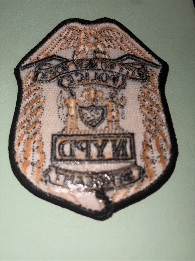 Nypd Sergeant Shield Patch. 4x3 Inch New Unused. From Dept.