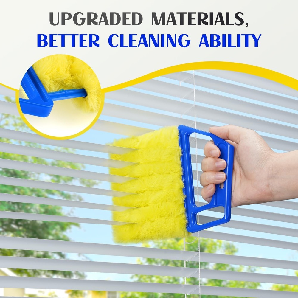 2025 Upgrade 2PCS Blind Cleaner Duster Tool,Window Blinds Cleaner Microfiber ...