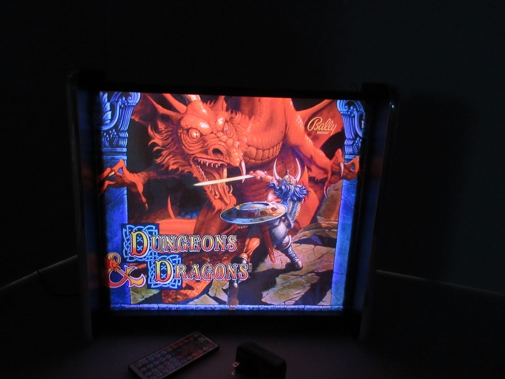 Bally Dungeons & Dragons Pinball Head LED Display light box