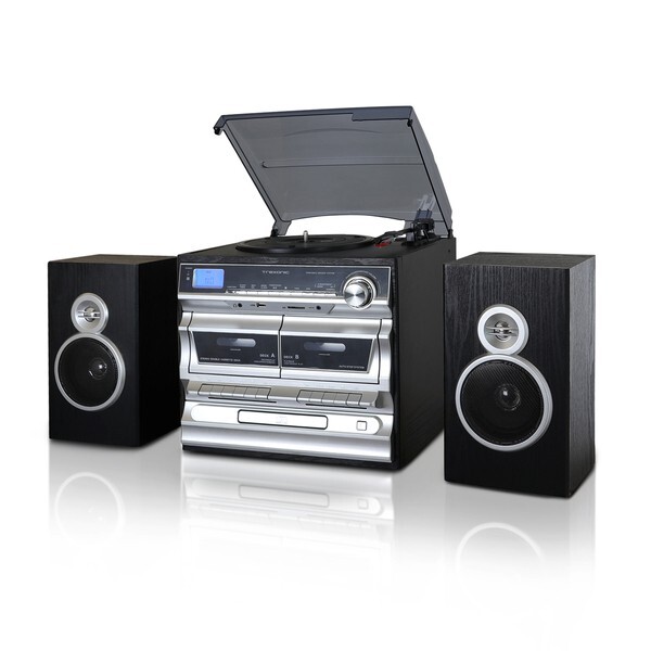 Trexonic 3-Speed Vinyl Turntable Home Stereo System