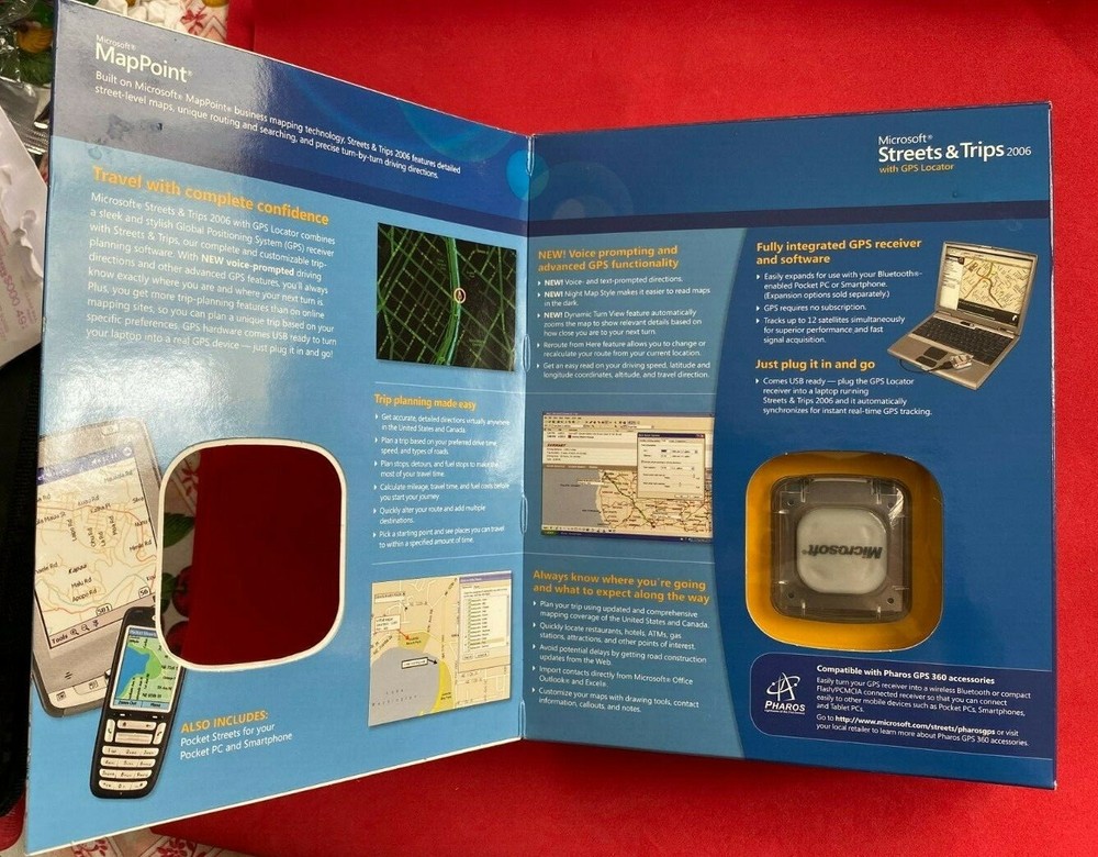 Microsoft Streets and Trips 2006 With GPS Locator