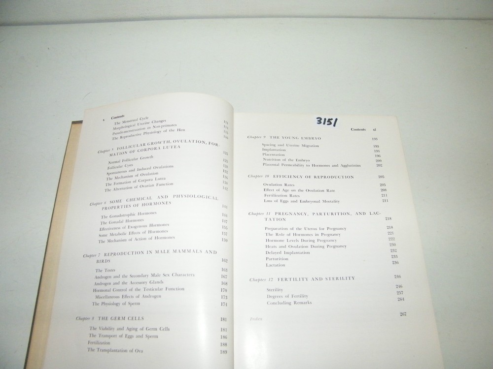 Comparative Reproductive Physiology Animals Man 1958